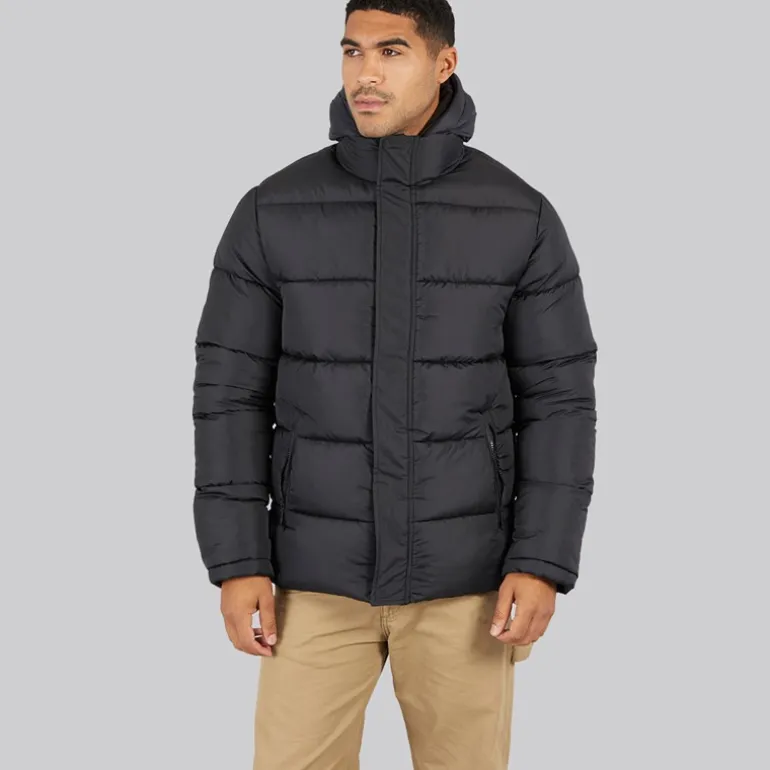 Herre Row Mellemlag Fleece Jakke Sort