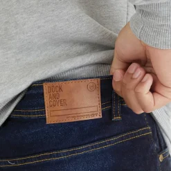 Herre Rushawn Jeans med afslappet pasform Mørk vask