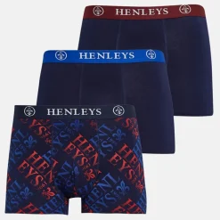 Herre Rutlers Tre Pak Boksershorts Peacoat Multi