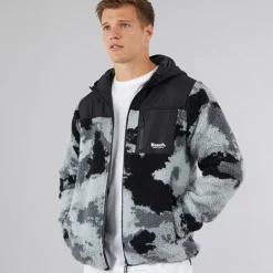 Herre Sableo Fleece Hættetrøje Sort Camo