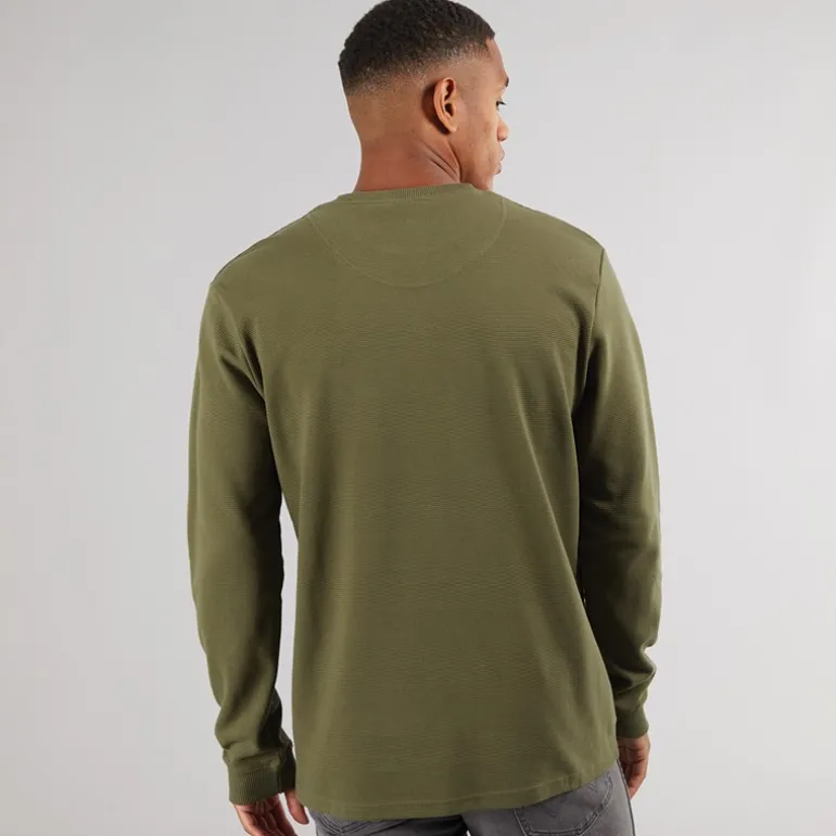 Herre Salupe Sweatshirt Mørk Oliven