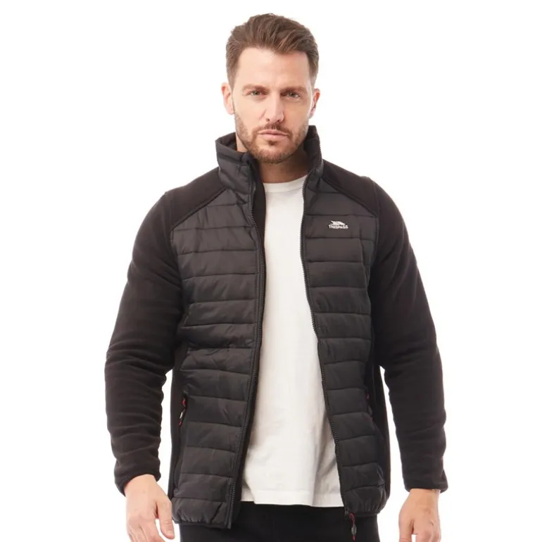 Herre Saunter Hybrid Polstret Jakke Sort