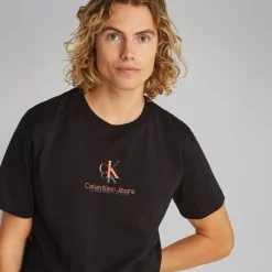 Herre Shadow Logo T Shirt CK Sort