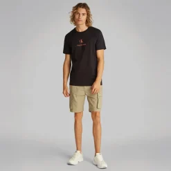 Herre Shadow Logo T Shirt CK Sort