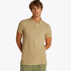 Herre Slim Stolpelukning Polo Relic Tan