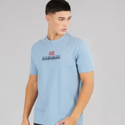 Herre Sory Logo T-shirt Faded Denim