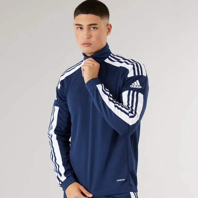 Herre Squadra 21 1/4 Zip træningstop Navy/Hvid