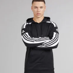 Herre Squadra 21 Pullover Træningshættetrøje Sort/Hvid