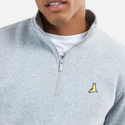 Herre Stilgar To Pakke 1/4 Lynlås Sweatshirts Sort/Grå