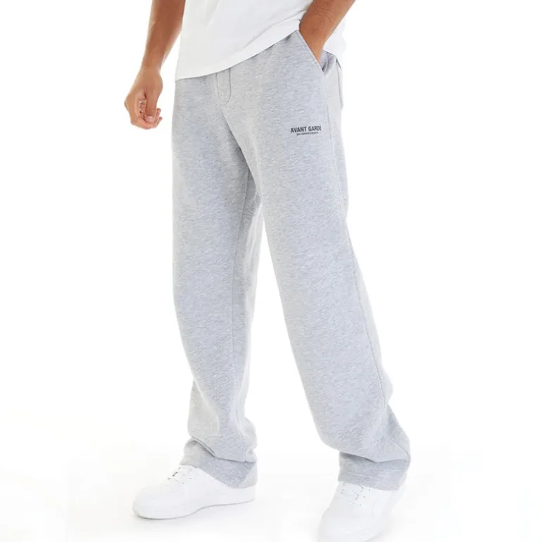 Herre Straight Leg Joggers Lys Grå Melange