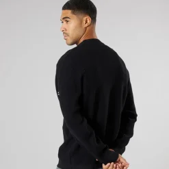 Herre strik pullover sweater True Black