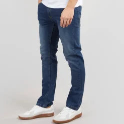 Herre Stuart Jeans med lige pasform Mørk indigovask