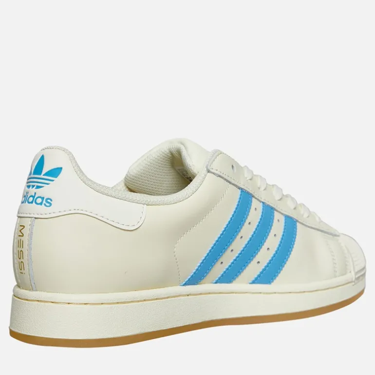 Herre Superstar Messi Træner Cream White/Semi Blue Burst/Gold Metallic