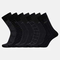 Herre Syv Par Sokker Sort