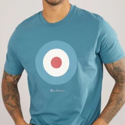 Herre Target T-shirt Teal