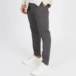 Herre Taslan Lynlås Bukser Antracit