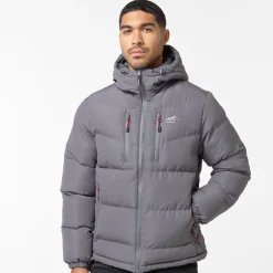 Herre Tech Logo Puffer Jakke Koksgrå