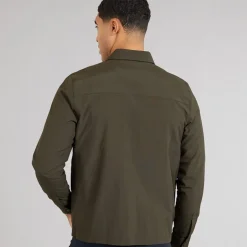 Herre Teknisk Overskjorte Khaki