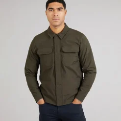 Herre Teknisk Overskjorte Khaki