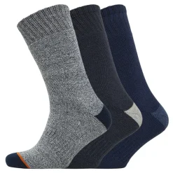 Herre Termiske Strømper i 3-pak Navy/​Blå/​Grå Navy