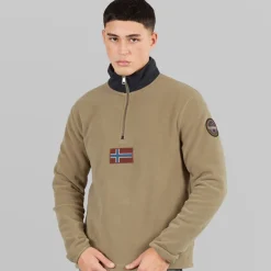 Herre Tev Polar 1/​2 Zip Sweatshirt Fallen Rock