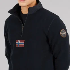 Herre Tev Polar 1/​2 Zip Sweatshirt Sort