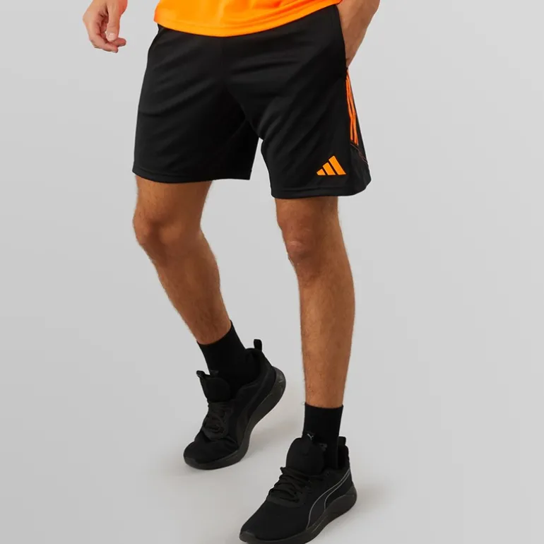 Herre Tiro 23 Club Træningsshorts Sort/Signal Orange