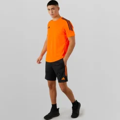 Herre Tiro 23 Club Træningsshorts Sort/Signal Orange