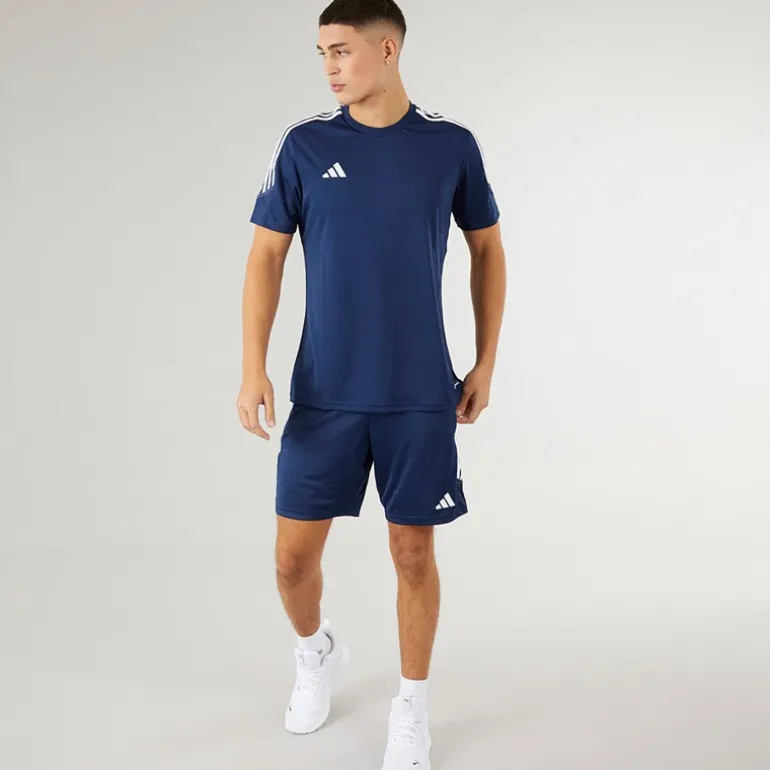 Herre Tiro 23 Club Træningsshorts Team Navy Blå 2/Hvid