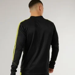 Herre Tiro 23 Klub 1/​4 lynlås træningsbluse sort/​kraftig gul