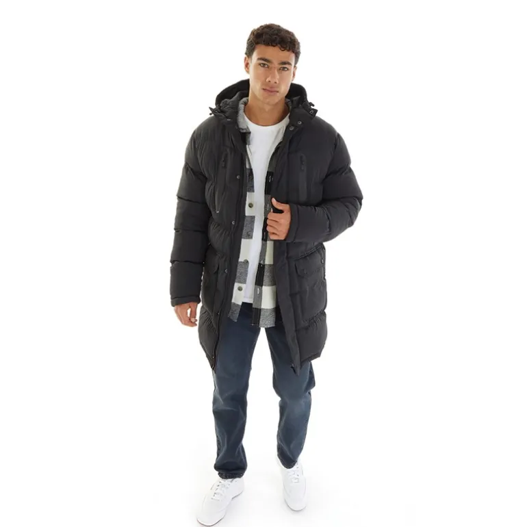 Herre Todd Puffer Jakke Sort
