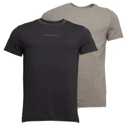 Herre To-pak T-shirts Grå Melange/​Antracit