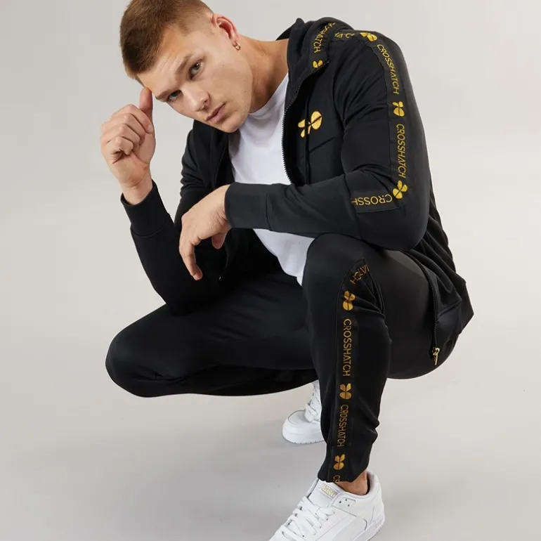 Herre Trackside Tricot Træningsdragt Sort