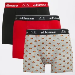 Herre Tre Pak Boxer Trunks Sort/Grå/Rød