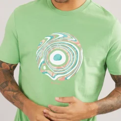 Herre Trippy Target T-shirts Grøn
