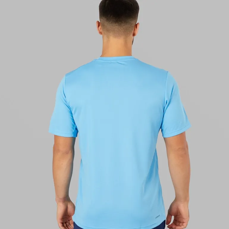 Herre Træn Essentiel Basis T-shirt Semi Blue Burst/Sort