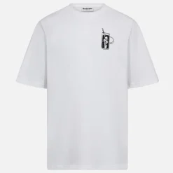 Herre T-shirt med print Hvid