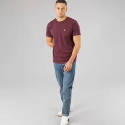 Herre T-shirts 3-pak Navy/​Khaki/​Burgundy