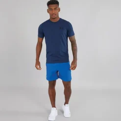 Herre UA Sportstyle Left Chest Sport træningstrøjer Marineblå