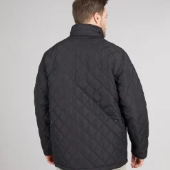 Herrer Argyle Vatteret Jakke Sort