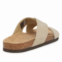 Herresandaler med krydsremme Taupe