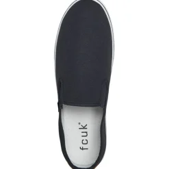 Herresko FCUK Deck Slip On Canvas Pumps Blå