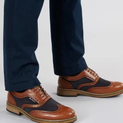 Herresko Terrence Oxford Brogue Tan Burnish/​Navy