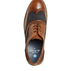 Herresko Terrence Oxford Brogue Tan Burnish/​Navy