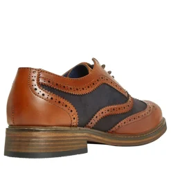 Herresko Terrence Oxford Brogue Tan Burnish/​Navy