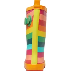 Junior Childrens Puddle Rainbow Printed Wellington Gummistøvler Flerfarvede Striber