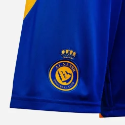 Junior Drenge ANFC Al-Nassr 24/​25 Hjemme Shorts Team Royal Blue/​Impact Yellow