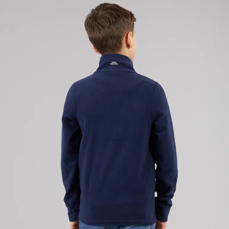 Junior Drenge Masonville 1/2 Lynlås Mikro Fleece Blå