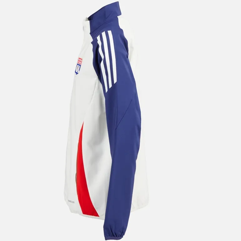 Junior Drenge OL Olympique Lyon præsentations jakke White Tint/Midnight Indigo/Bright Red