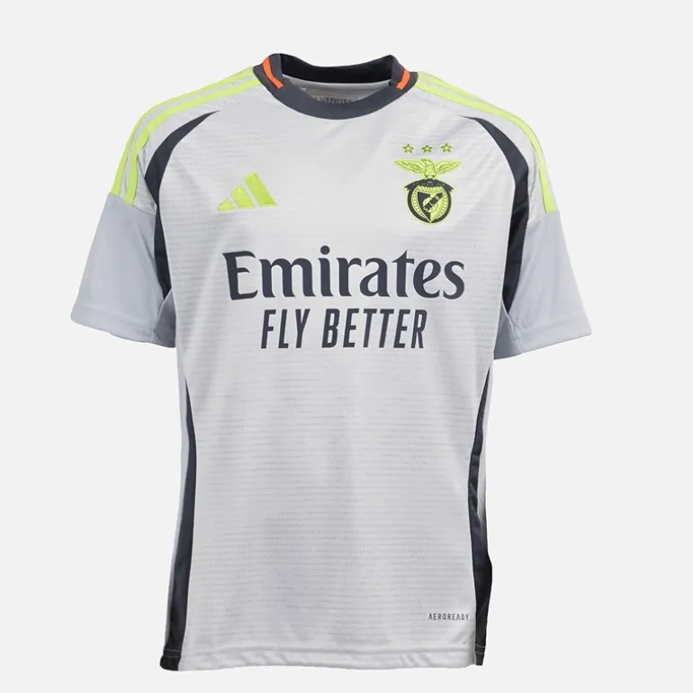 Junior Drenge SLB Benfica 24/25 tredje trøje Light Solid Grey